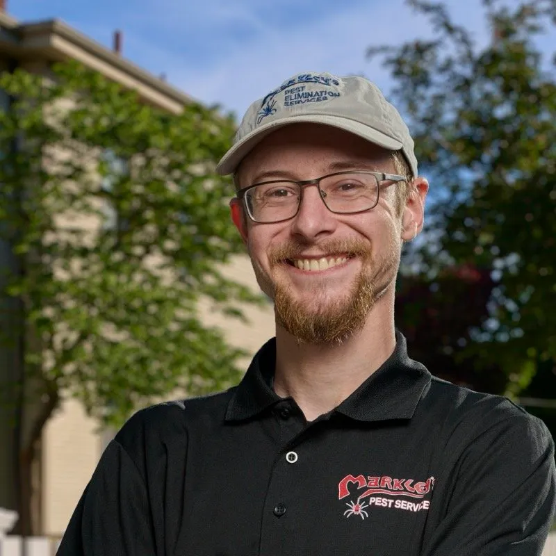Hunter White, service technician at Markley's Pest Elimination Services